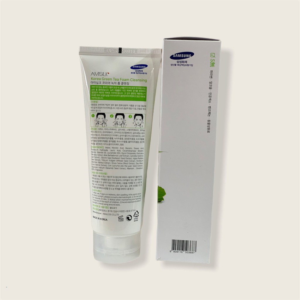 Sữa Rửa Mặt Amisilk Hàn Quốc  GREEN TEA PEELING GEL 150ML- CS93 HÀNG CHÍNH HÃNG | BigBuy360 - bigbuy360.vn