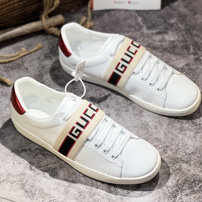 🔥FREESHIP - Ảnh thật🔥GIÀY GUCCI Ngang Đai Chun Full box Phụ Kiện Sz 36-43