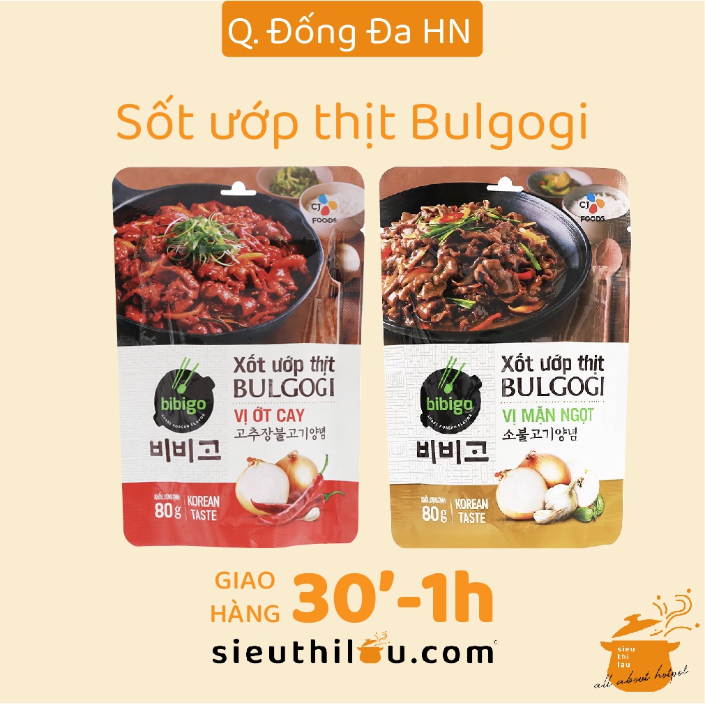 Xốt Ướp Thịt Nướng Bulgogi Bibigo - Xốt Ướp Hàn Quốc - Siêu Thị Lẩu & Đồ Nướng