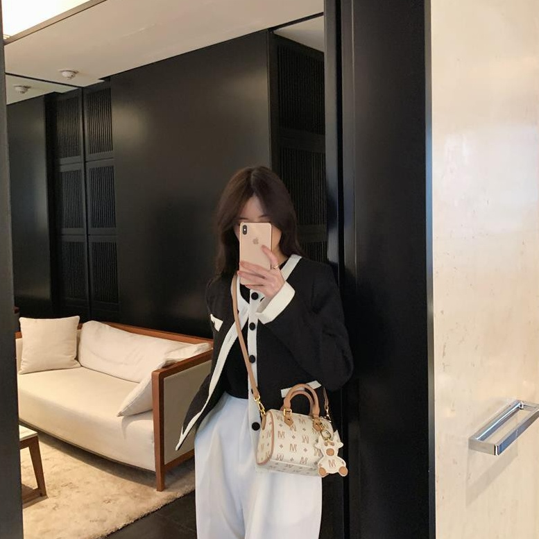 Mk Túi Xách Đeo Chéo mini Chất Liệu Da Bò Phong Cách retro Dành Cho Nữ 2022