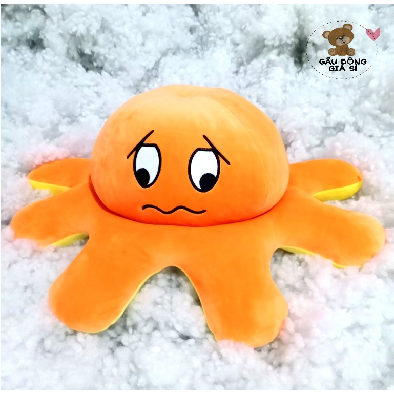 GẤU BÔNG BẠCH TUỘC CẢM XÚC 2 MẶT HÀNG CAO CẤP VẢI MINISO KÈM THÊM QUÀ TẶNG