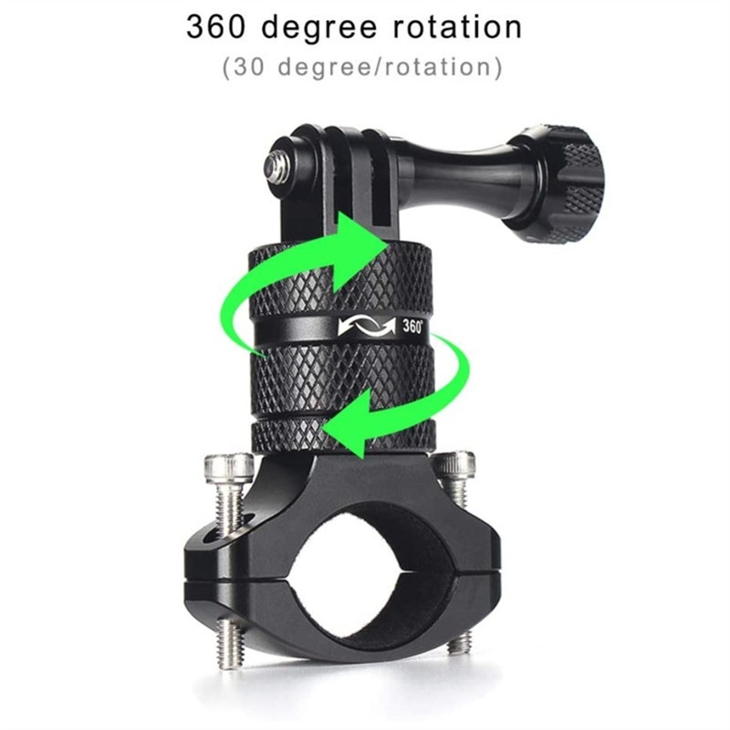 Giá Đỡ Nhôm Gắn Tay Lái Xe Đạp Xoay 360 Độ Cho Gopro Hero 9 8 7 6 5 Session AKASO Campark