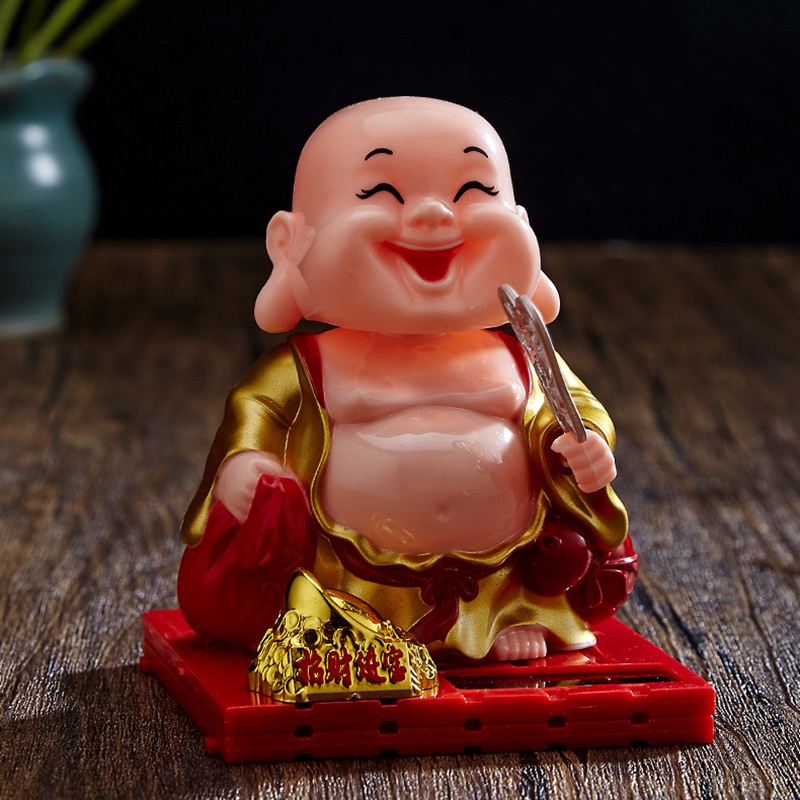 Tượng Trang Trí Xe Hơi Hình Chú Tiểu Dễ Thương