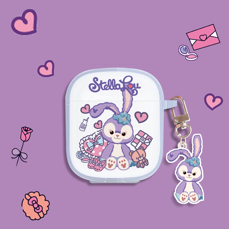 Vỏ Bảo Vệ Hộp Sạc Tai Nghe Havit i97 Mềm Họa Tiết Gấu Và Dâu Tây Dễ Thương