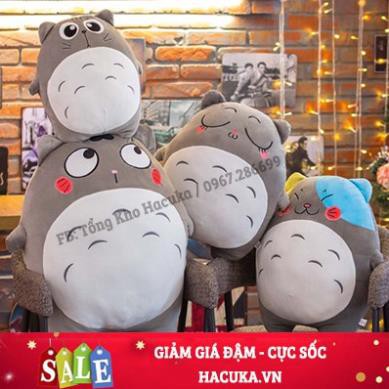 Gối ôm gấu bông Totoro thú nhồi bông kích thước 40 cm mbthu81