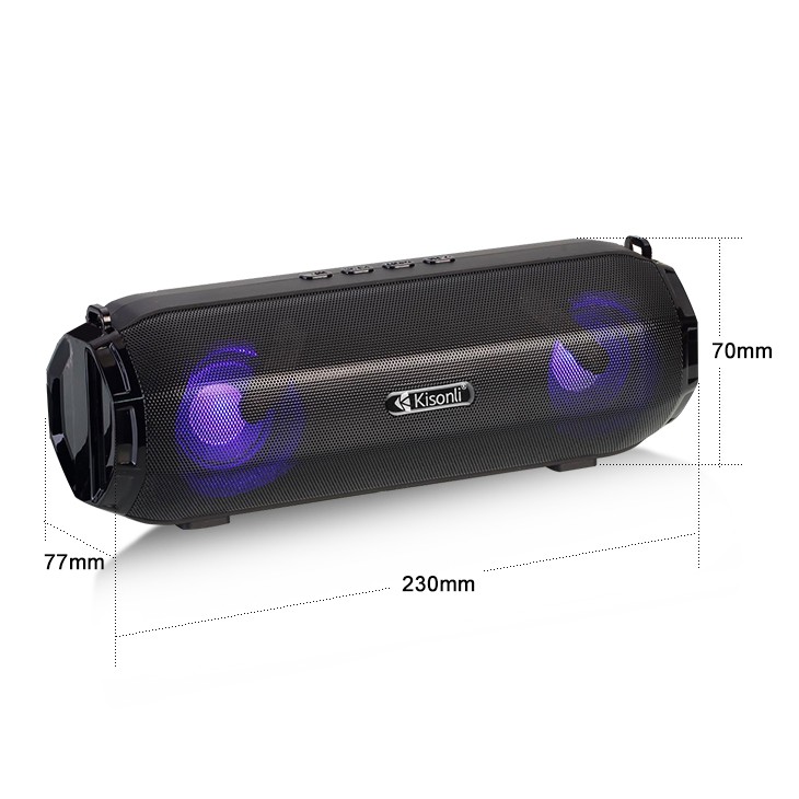 [Mã ELHACE giảm 4% đơn 300K] Loa bluetooth Kisonli LED-903 Hifi Speaker tích hợp đèn led, hỗ trợ kết nối cùng lúc 2 loa
