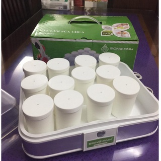 Máy Làm Sữa Chua, Ủ Sữa Chua Nhanh An Toàn Tại Nhà Lên Men Tự Động-Tặng Kèm 15 Cốc Thủy Tinh
