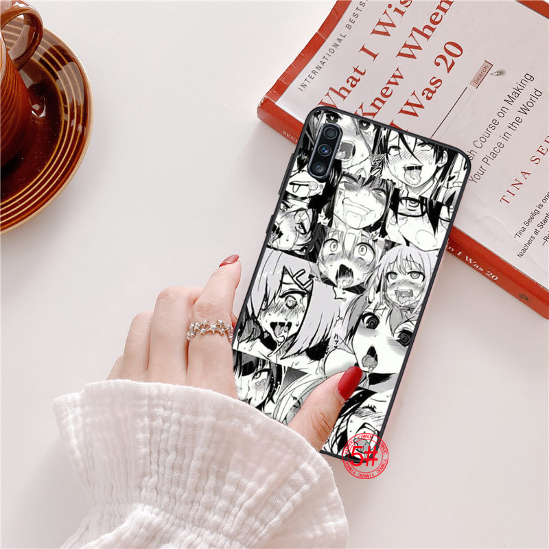 Samsung A31 A42 A02 A12 A32 A52 A72 F62 M62 Soft Case 47d Anime girl cartoon japan faces