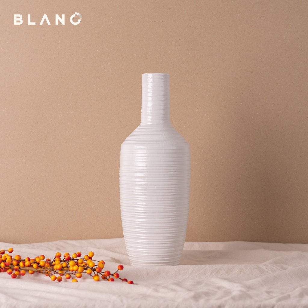 Bình Hoa Gốm Sứ Bát Tràng Chava BLANC' Cao 43cm