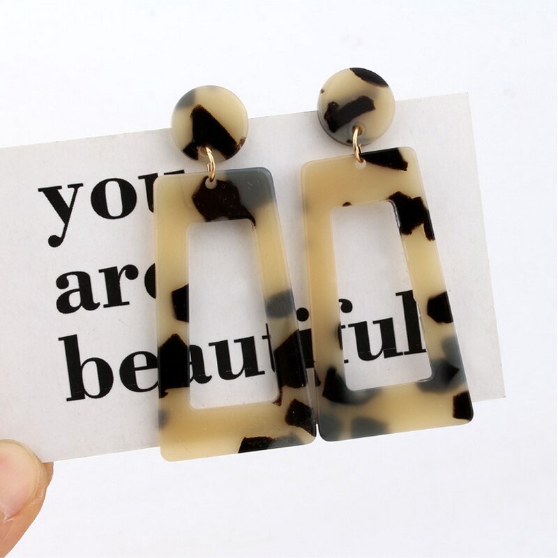 Bông Tai DạNg DàI BằNg NhựA Acrylic ThờI Trang