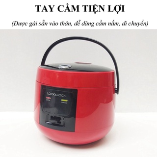 Nồi cơm điện Lock and Lock - 1 lít - nấu cơm cực ngon - màu đỏ