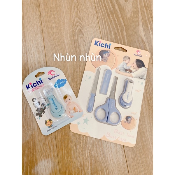 Set bấm móng tay / cắt móng tay cho bé sơ sinh Kichi 4 món tiện dụng