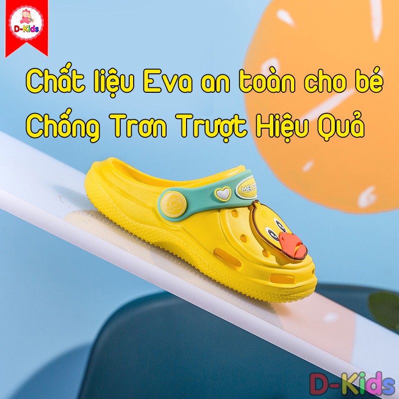 Dép sục cho bé, Dép cross cho bé trai bé gái siêu mềm siêu nhẹ chống trơn trượt D-Kids [DD-010]