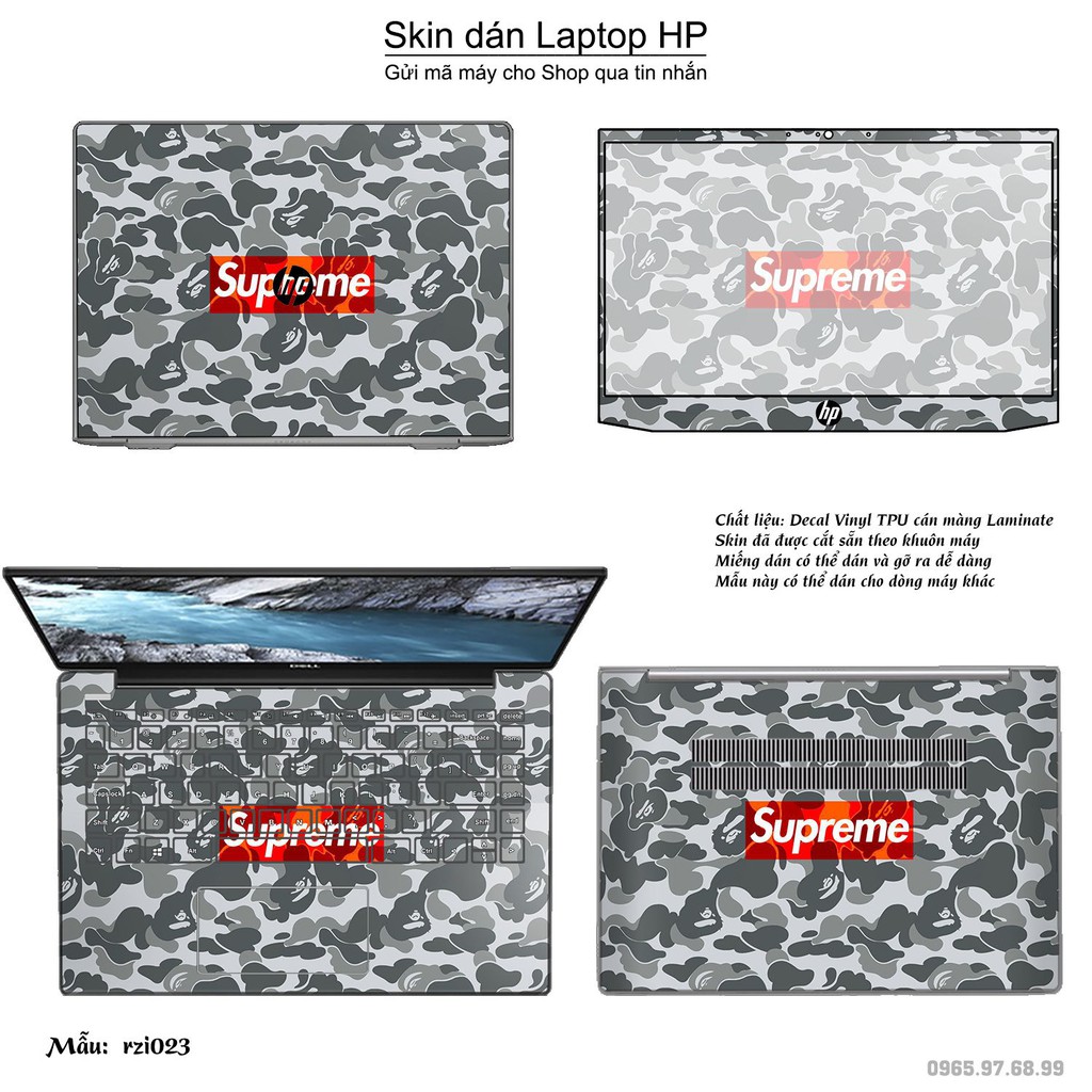 Skin dán Laptop HP in hình rằn ri _nhiều mẫu 4 (inbox mã máy cho Shop)