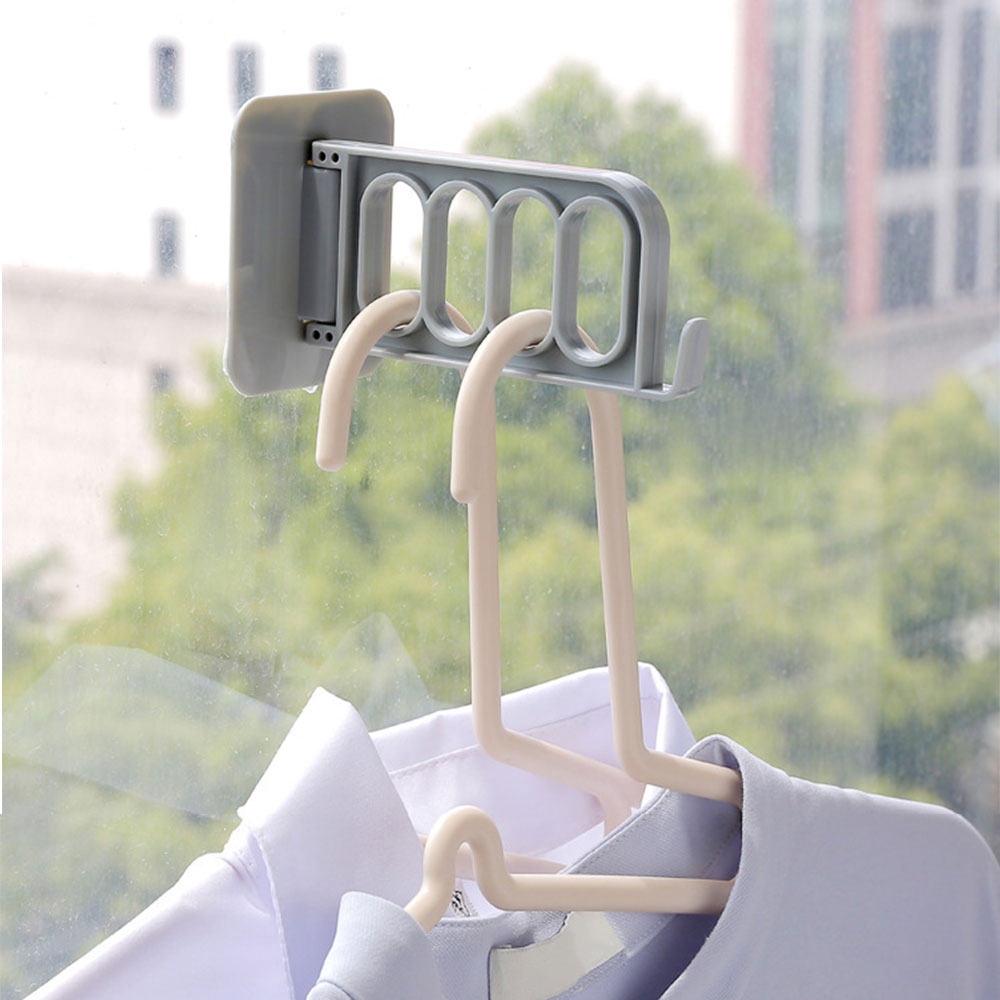 Móc nhựa treo quần áo gấp gọn tiện lợi