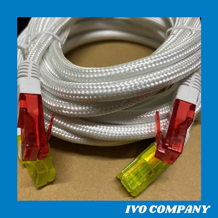 Dây Cáp Mạng LAN Bấm Sẵn RJ45 Bọc Dù 2 Mét / 3 Mét Cao Cấp