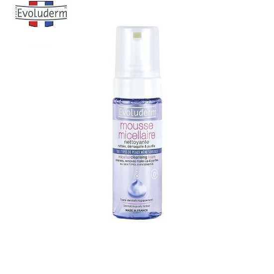 Nước tẩy trang cao cấp dạng bọt Evoluderm 150ml