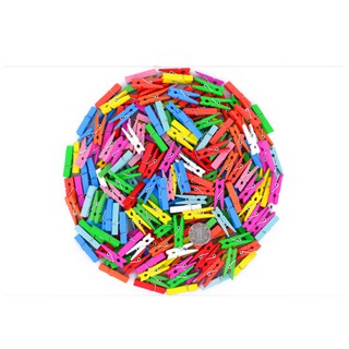 Túi 50 kẹp gỗ kẹp ảnh