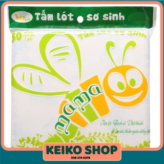 Tấm lót phân xu sơ sinh cao cấp cho bé Mama 30 tờ