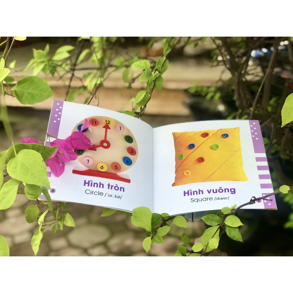 SÁCH - Từ điển bằng hình cho bé - Hình dạng và sự tương phản - Shapes and Opposites