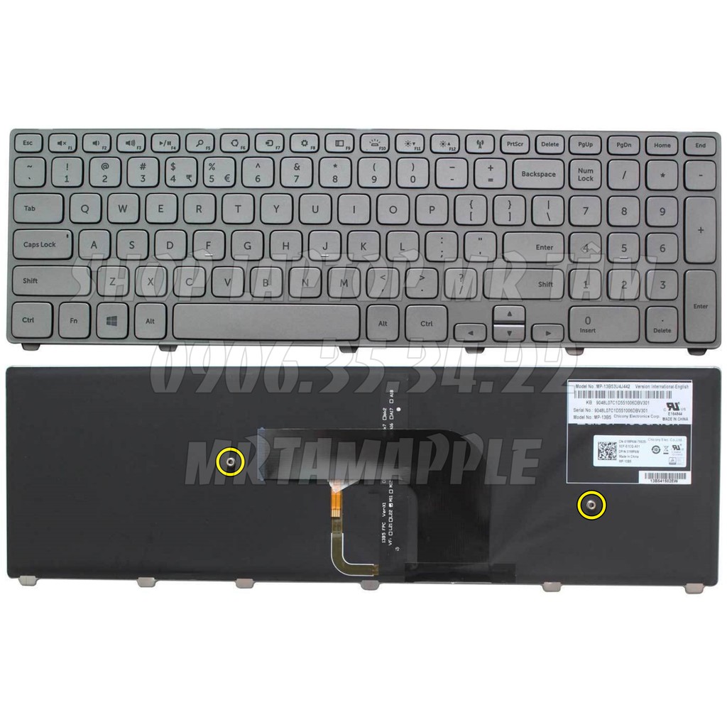 (KEYBOARD) BÀN PHÍM LAPTOP DELL 7737 dùng cho Inspiron 17-7000, 17-7737