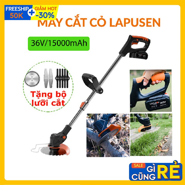 Máy cắt cỏ cầm tay, Máy tỉa cây đa năng nhỏ gọn LAPUSEN 2PIN  [TẶNG BỘ 8 LƯỠI CẮT]