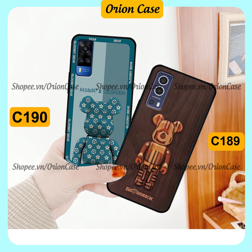Ốp lưng Vivo Y51 2020 - Y53s - Y72 5G in hình bearbrick 3D thời trang, cá tính. ốp chống sốc, bền đẹp