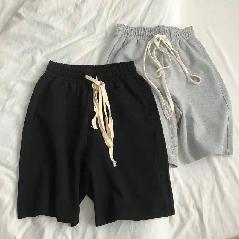 Quần short nam nữ Ống Rộng Streetwear Ulzzang Kiểu quần đùi ống rộng sooc Unisex Cotton thụng đũng Leevin Store - HÀNG M