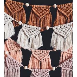 Dây cờ trang trí Macrame - Dây cờ
