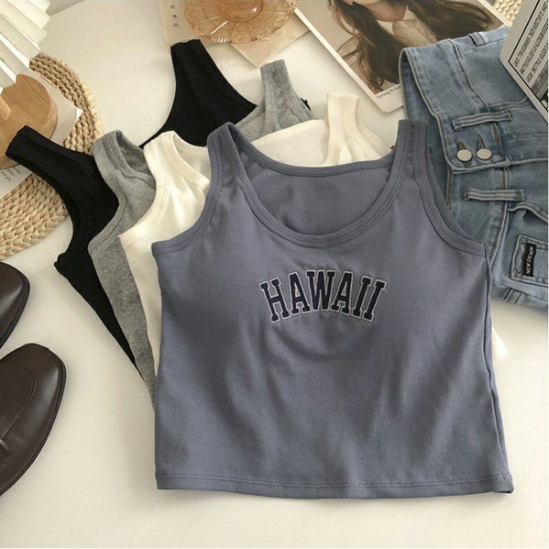 Áo Không Tay Dáng Ngắn Thời Trang Cho Nữ