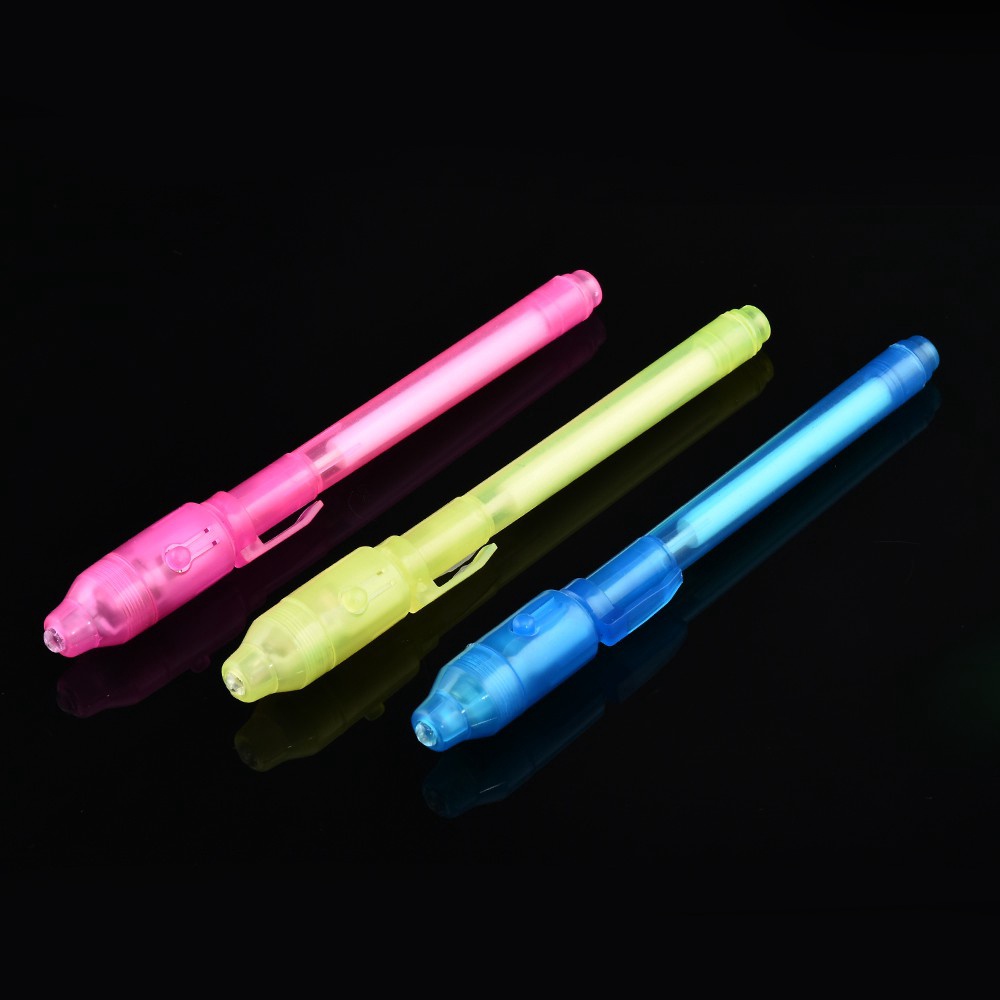 Cod Phổ Biến Mới Set 3 Bút Đánh Dấu Tàng Hình Ma Thuật Ánh Sáng UV Thần Kỳ Tích Hợp Trong Thông Tin Bí Mật