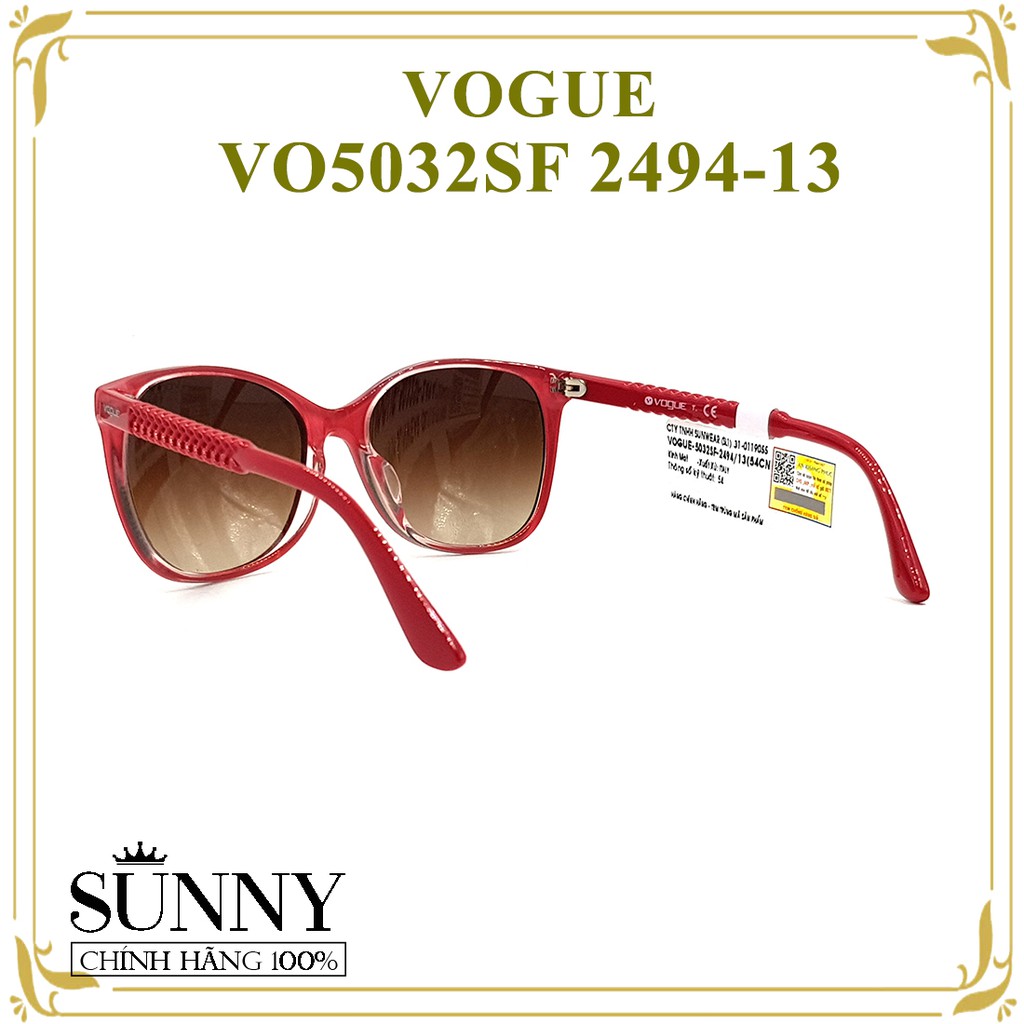 VO5032SF 2494-13 - Kính mát Vogue chính hãng Italia, bảo hành toàn quốc