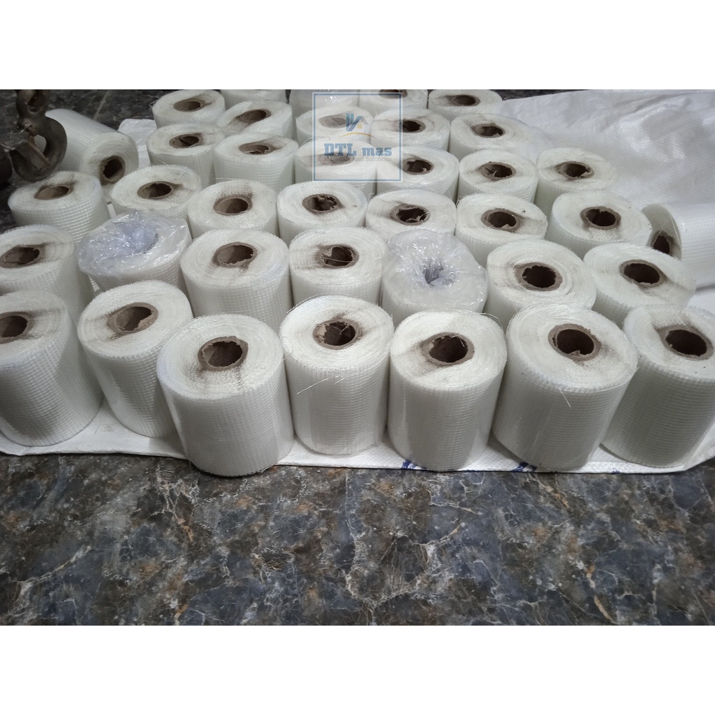 Lưới giá cố chống thấm, vết nứt, tường xây. Lưới thủy tinh - Mắt 3x3 - Cuộn 10cm x 50md 45g/m2