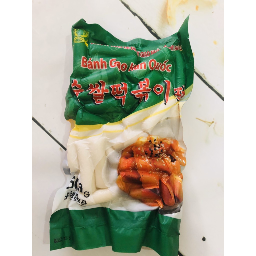 1kg bánh gạo Hàn Quốc truyền thống gói màu xanh