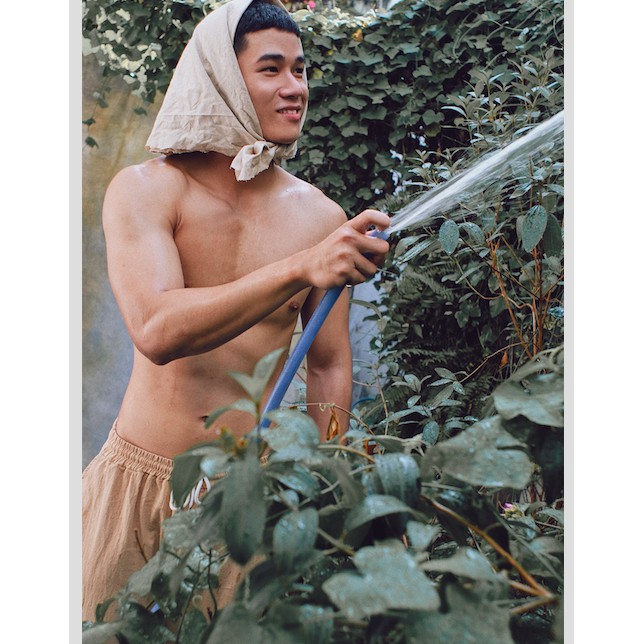 Quần dài vintage linen Hung Tubes