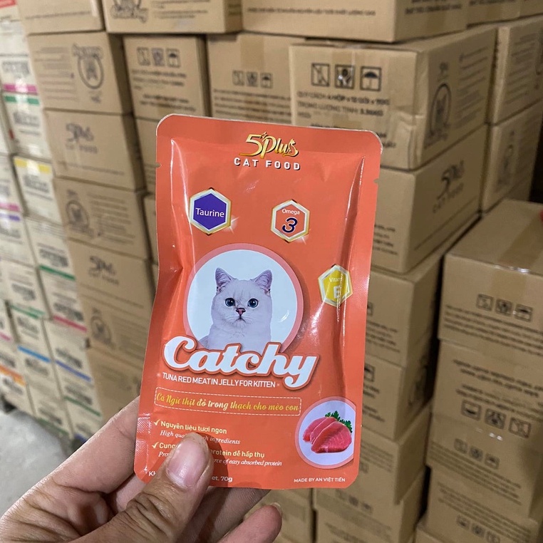 Pate Catchy 70g cho mèo thơm ngon đủ vị