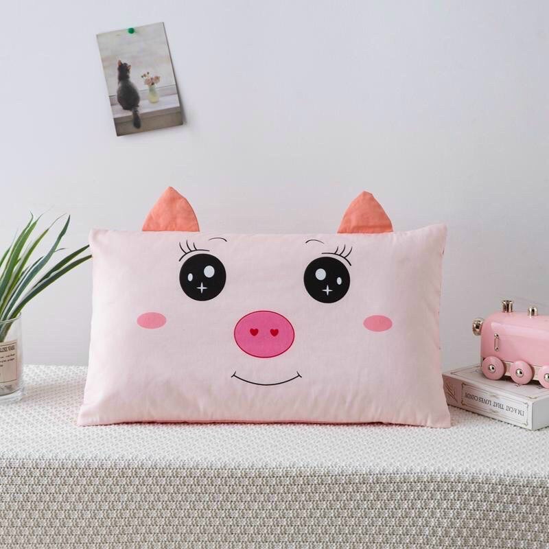 Gối trẻ em cottong cho bé từ 1 tuổi gối massa cho bé chống méo đầu bẹp đầu [ảnh thật] kích thước 30x50cm MỚI