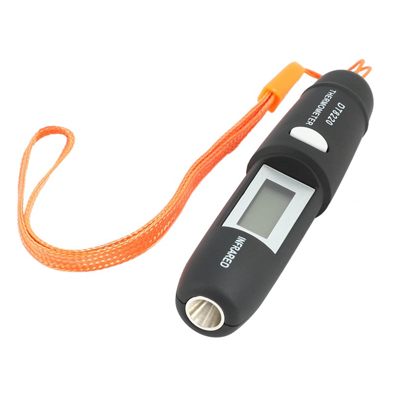 Non-Contact Mini Infrared  IR Temperature Measuring Digital LCD Display Infrared  Pen DT8220 Black