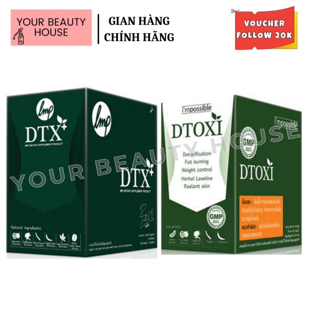 Viên Uống Detox Thải Độc, Giúp Loại Bỏ Mỡ Thừa - Full hộp