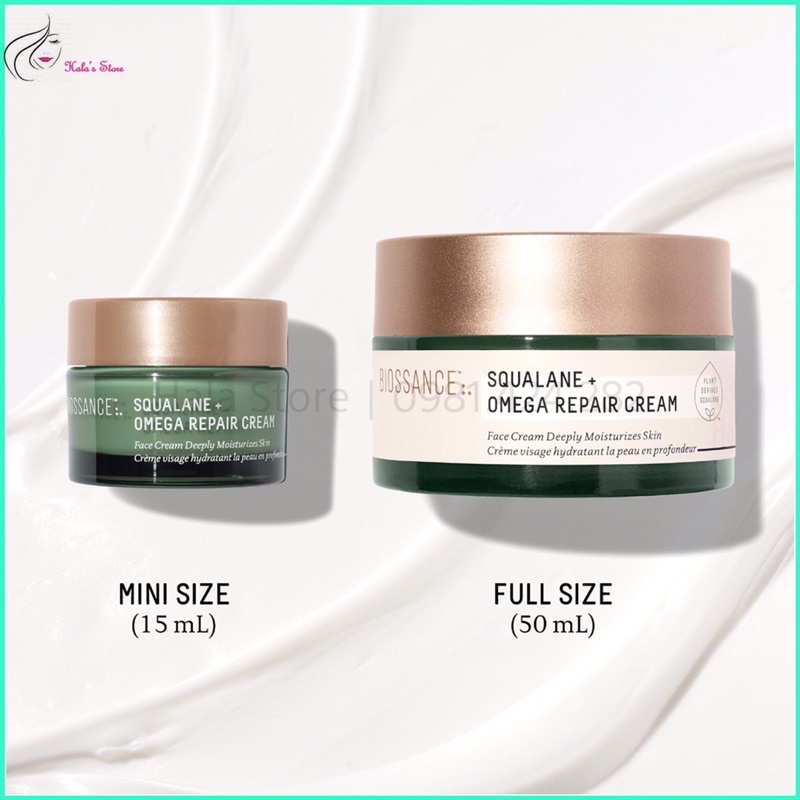 Kem dưỡng ẩm sâu và phục hồi da BIOSSANCE Squalane + Omega Repair Cream