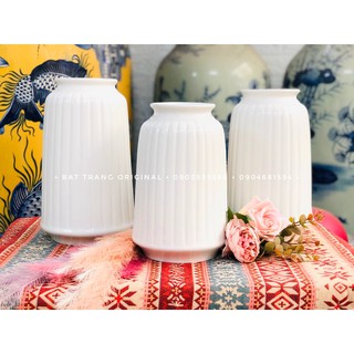 Lọ hoa Màu Pastel cổ loe - Gốm Sứ Bát Tràng - Bình Hoa Trang Trí