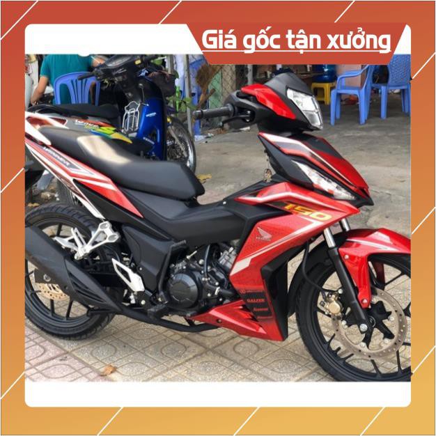 Tem rời winner sọc trắng dán xe đỏ 3 lớp ko bay màu