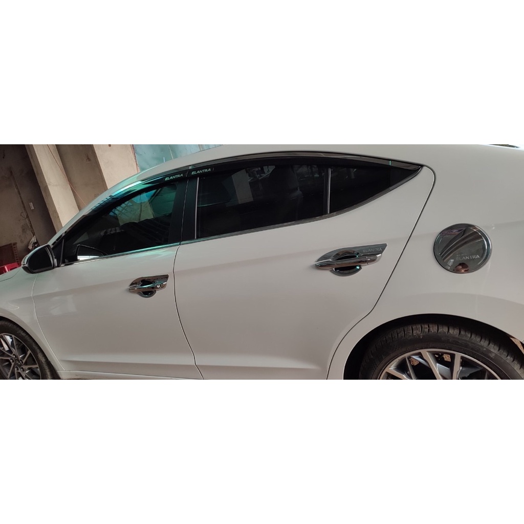 Ốp tay nắm, hõm cánh cửa xe Elantra 2016 2017 2018 2019 2020 2021 mạ crom sáng bóng - Giá 1 bộ