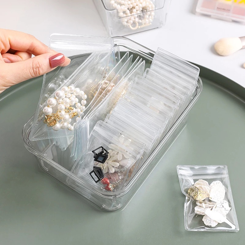 Sổ Lưu Trữ Trang Sức Trong Suốt Thiết Kế Dạng Sách Nhỏ Gọn Tiện Dụng