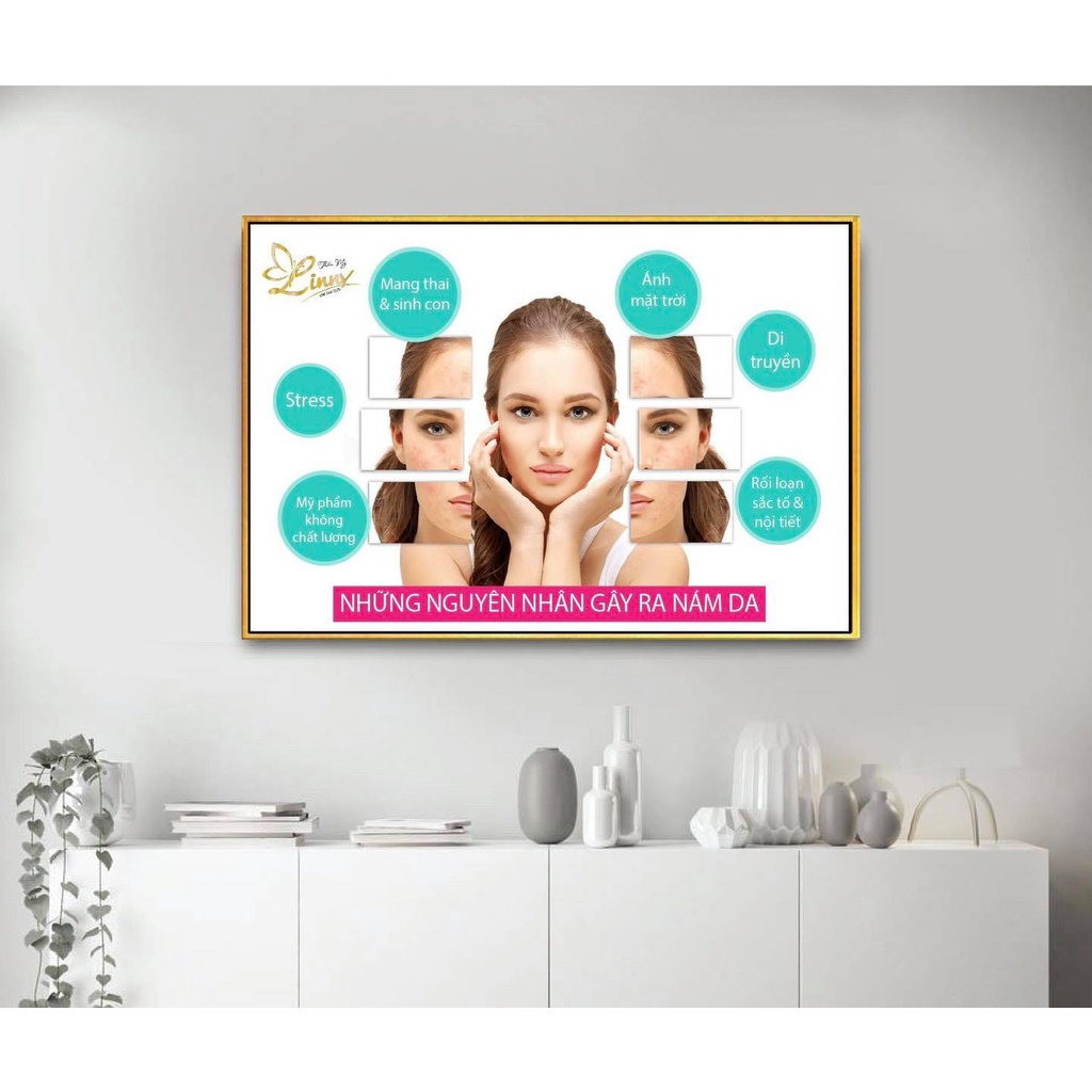 Khung tranh cho spa-Thẩm mỹ viện-chăm sóc Da