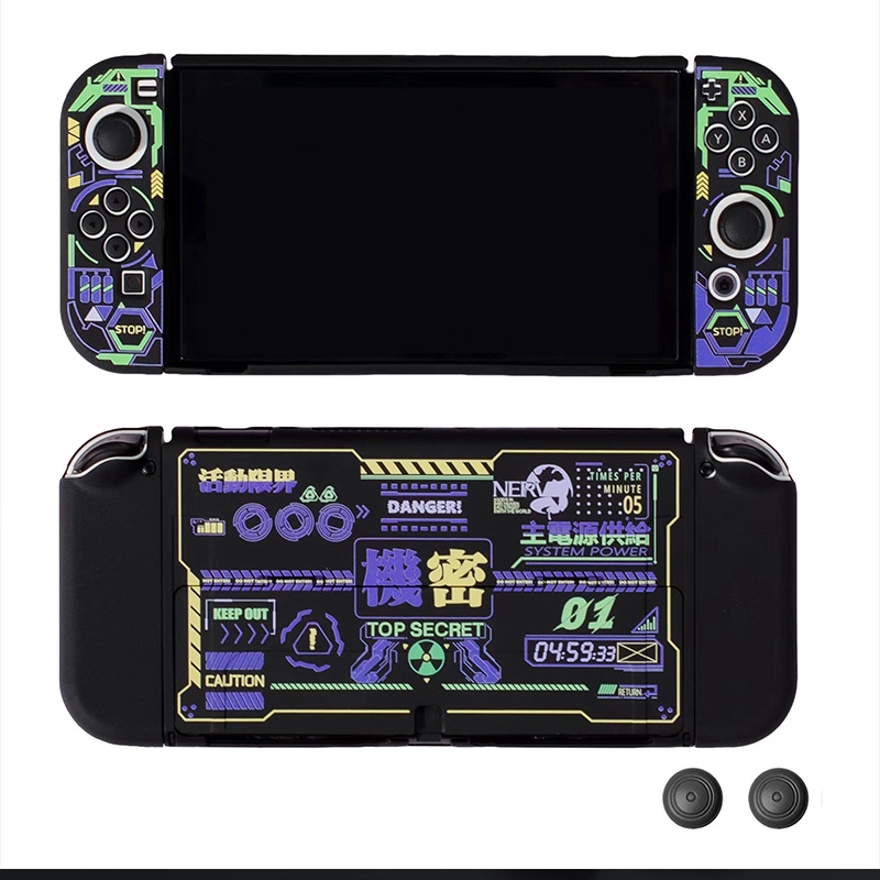 Ốp Bảo Vệ Máy Chơi Game Nintendo Switch Bằng TPU Mềm Màu Đen Kèm Giá Đỡ Tiện Dụng