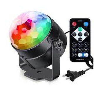 Đèn trang trí sân khấu ,phòng karaoke nhiều màu, cảm biến xoay 360 độ, có điều khiển từ xa và loại không có điều khiển
