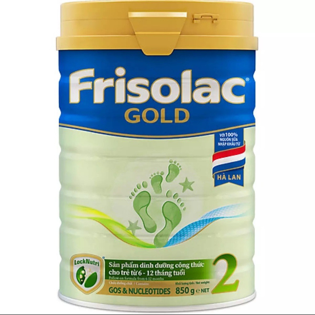 [CHÍNH HÃNG] Sữa Bột Friesland Campina Frisolac Gold 2 - Hộp 850g (Bước đi đầu tiên, sản phẩm dinh dưỡng công thức)