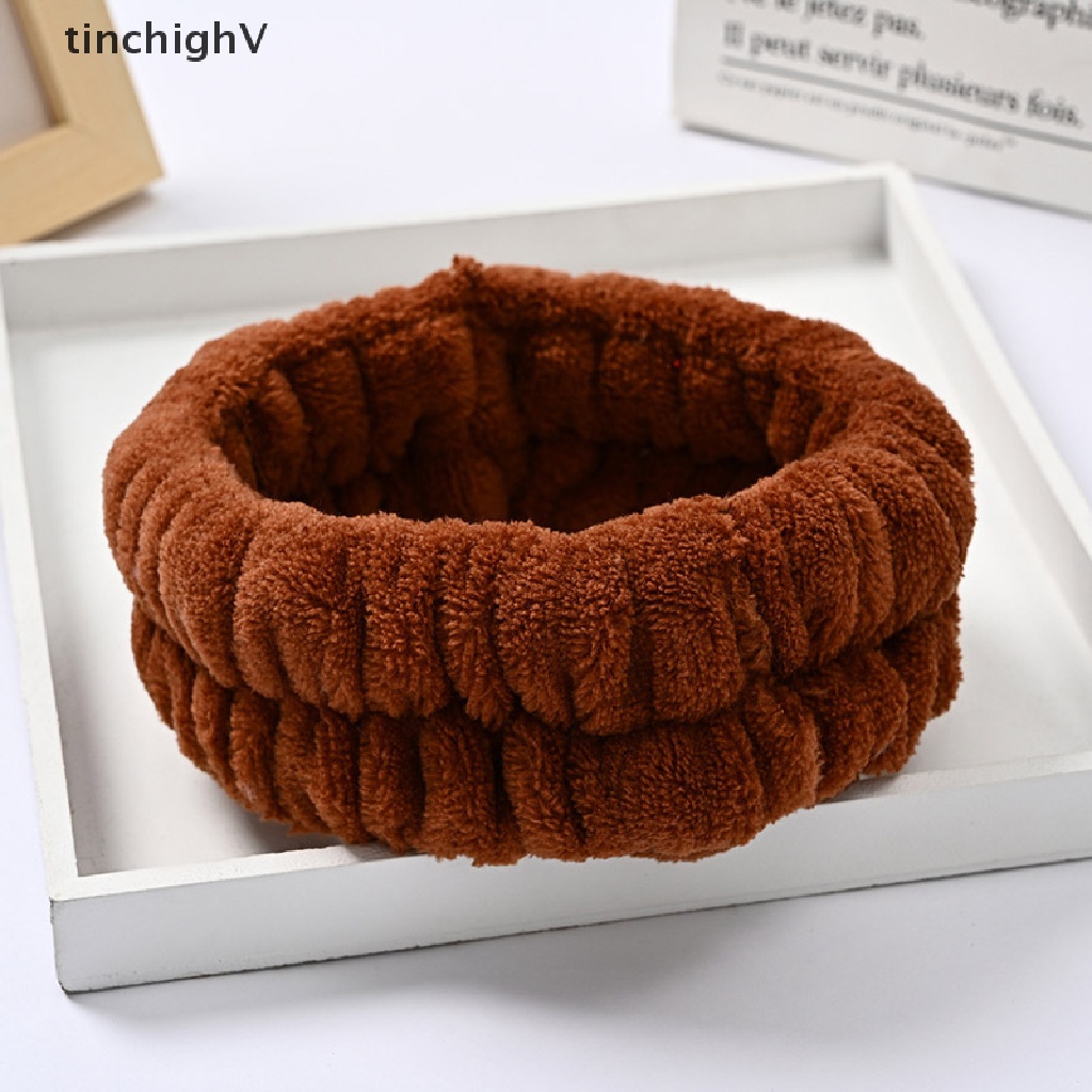 Băng Đô Vải Lông Cừu Giữ Tóc Để Rửa Mặt Cho Nữ