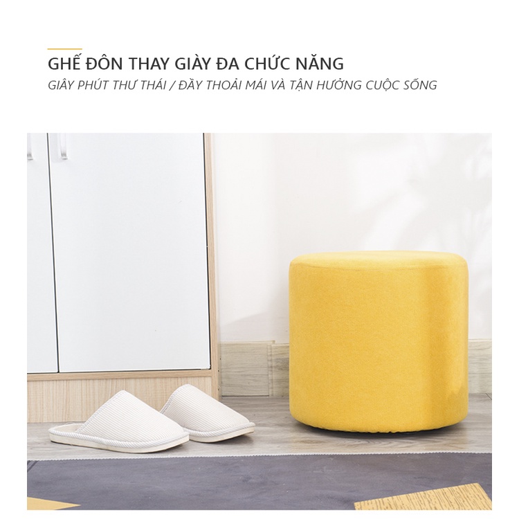 Ghế Đôn Sofa IGA Phong Cách Bắc Âu GP28